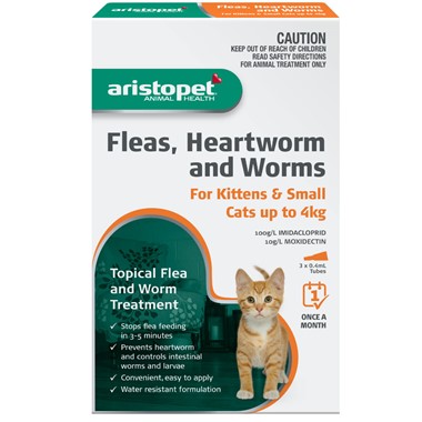 Aristopet Spot On For Kittens and Small Cats up to 4kg