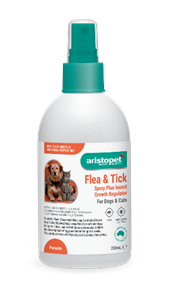 Flea & Tick Spray plus Insect Growth Regulator for Dogs & Cats