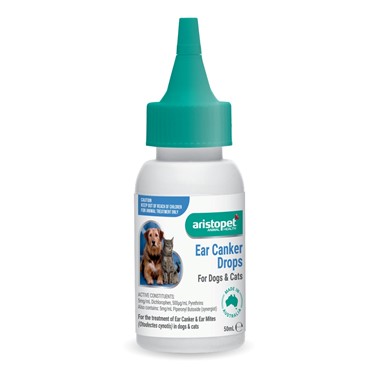 Ear Canker Drops for Dogs & Cats