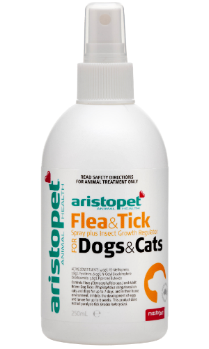 Flea & Tick Spray plus Insect Growth Regulator for Dogs & Cats