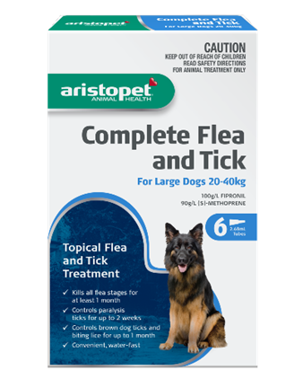 Flea and Tick spot on Treatment for Dogs 20kg to 40kg