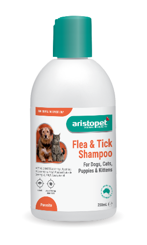 Flea & Tick Shampoo for Dogs, Cats, Puppies & Kittens