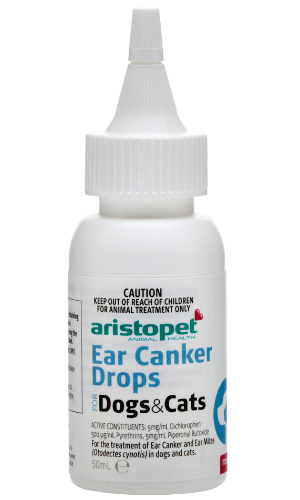 Ear Canker Drops for Dogs & Cats