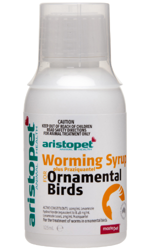 Worming Syrup Plus Praziquantel for Ornamental Birds